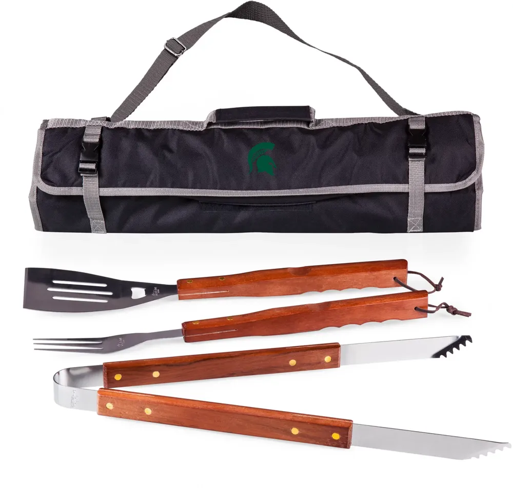 Picnic Time Michigan State Spartans 3-Piece BBQ Tote & Grill Set