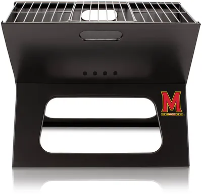 Picnic Time Maryland Terrapins Folding Charcoal Barbeque Grill