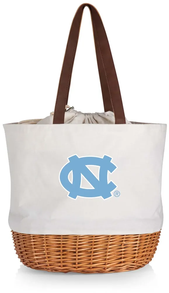 Picnic Time North Carolina Tar Heels Canvas and Willow Basket Bag