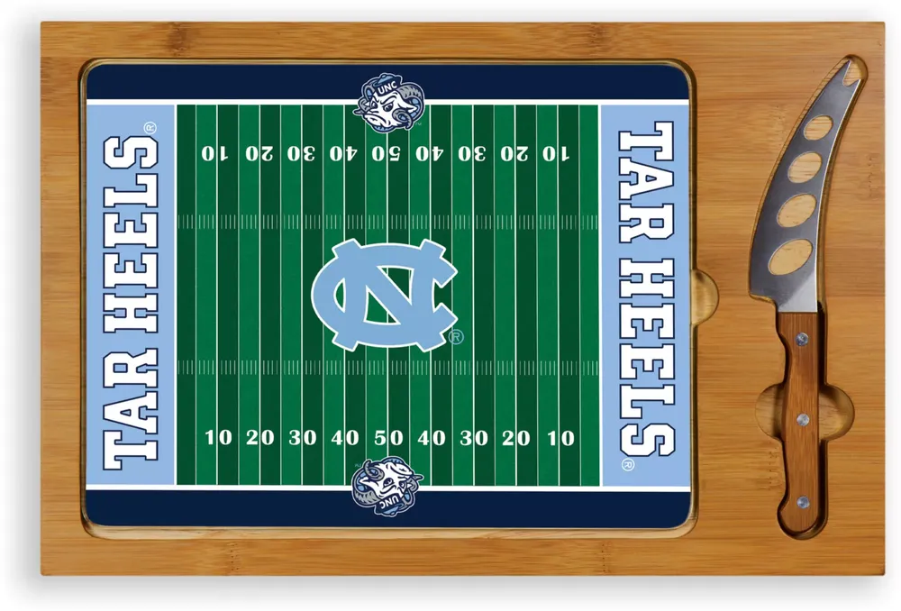 Picnic Time North Carolina Tar Heels Glass Top Cutting Board Set