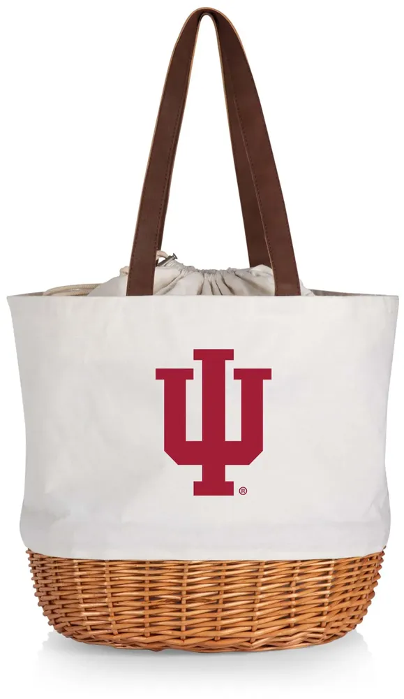 Picnic Time Indiana Hoosiers Canvas and Willow Basket Bag