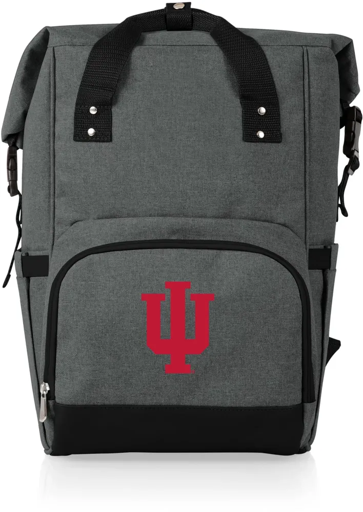 Picnic Time Indiana Hoosiers Roll-Top Cooler Backpack