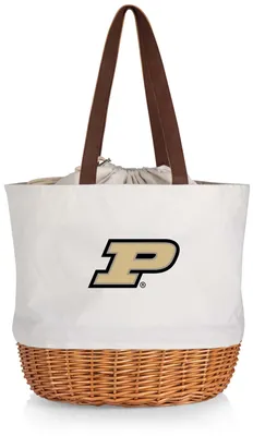 Picnic Time Purdue Boilermakers Canvas and Willow Basket Bag