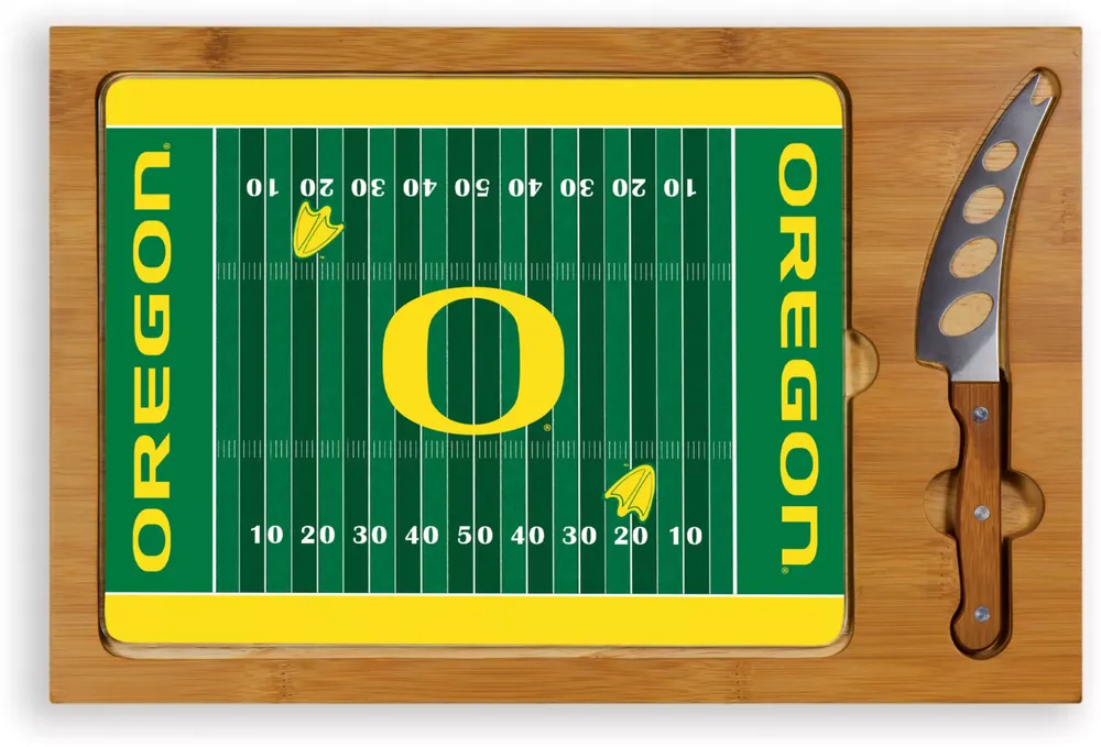 Picnic Time Oregon Ducks Glass Top Cutting Board Set