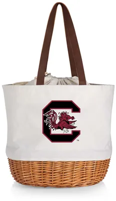 Picnic Time South Carolina Gamecocks Canvas and Willow Basket Bag