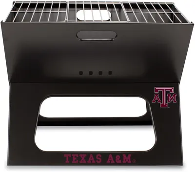 Picnic Time Texas A&M Aggies Folding Charcoal Barbeque Grill