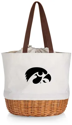 Picnic Time Iowa Hawkeyes Canvas and Willow Basket Bag