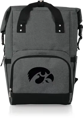 Picnic Time Iowa Hawkeyes Roll-Top Cooler Backpack