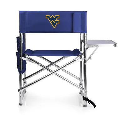 Picnic Time West Virginia Mountaineers Sports Chair with Side Table