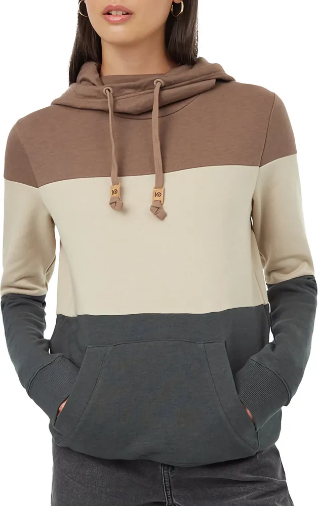 tentree Women's TreeFleece Blocked Banshee Hoodie