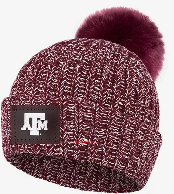 Love Your Melon Adult Texas A&M Aggies Maroon Speckled Pom Beanie