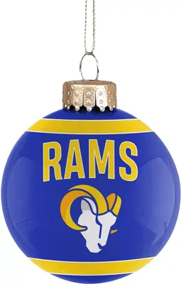 FOCO Los Angeles Rams Glass Ball Ornament