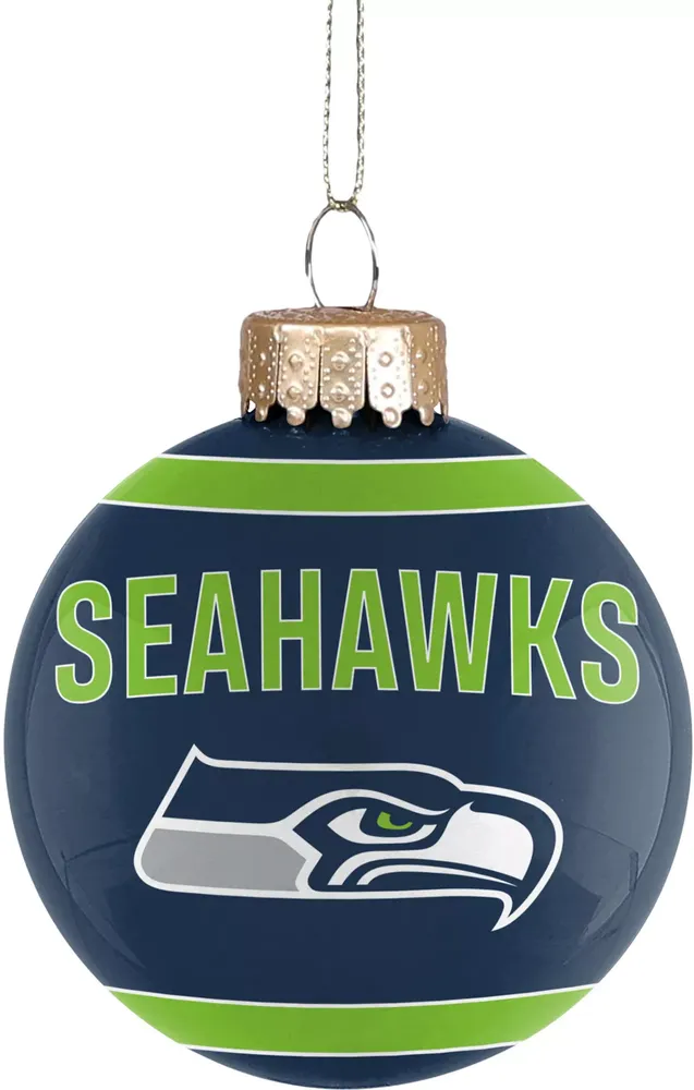 FOCO Seattle Seahawks Glass Ball Ornament