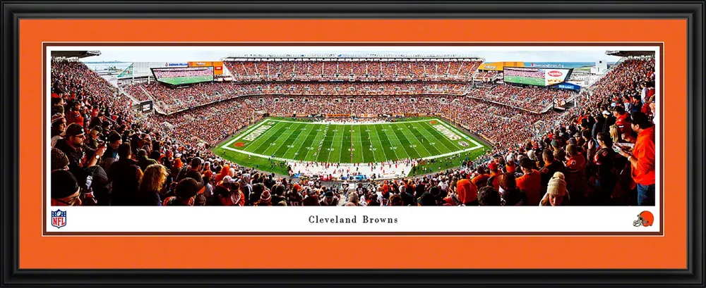 Blakeway Cleveland Browns Deluxe Panoramic Double Mat Photo Frame