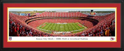 Blakeway Kansas City Chiefs Deluxe Panoramic Double Mat Photo Frame