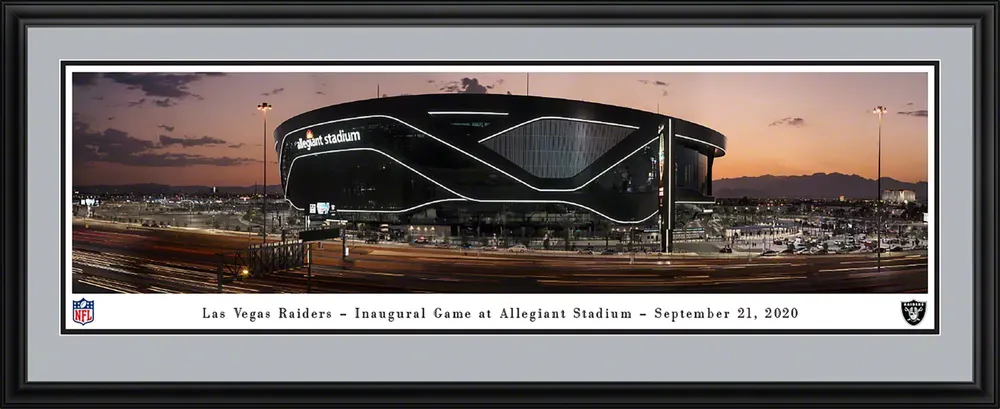 Blakeway Las Vegas Raiders Deluxe Panoramic Double Mat Photo Frame