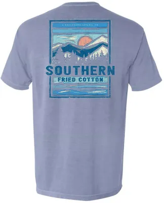 Southern Fried Cotton Mens Climb the Mountain Short Sleeve T Shirt