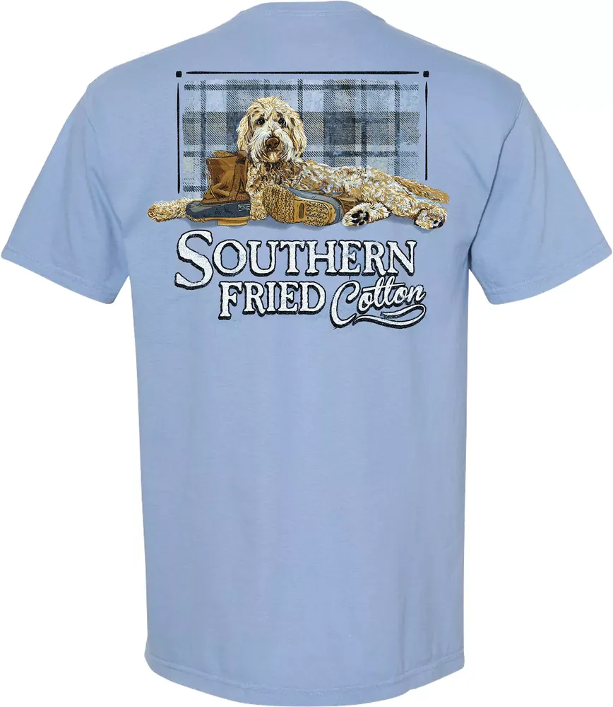 Southern Fried Cotton Mens Henry Short Sleeve T Shirt