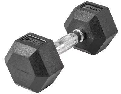 Lifeline Hex Rubber Dumbbell – Single