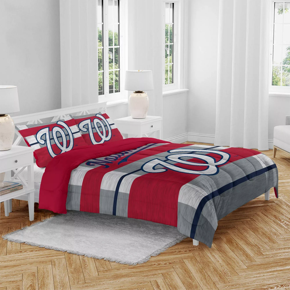 Pegasus Sports Washington Nationals 3-Piece Queen Bedding Set