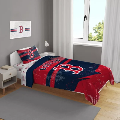 Pegasus Sports Boston Red Sox 4-Piece Twin Bedding Set