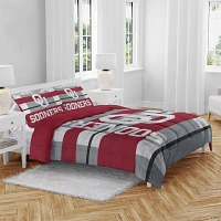 Pegasus Sports Oklahoma Sooners 3-Piece Queen Bedding Set