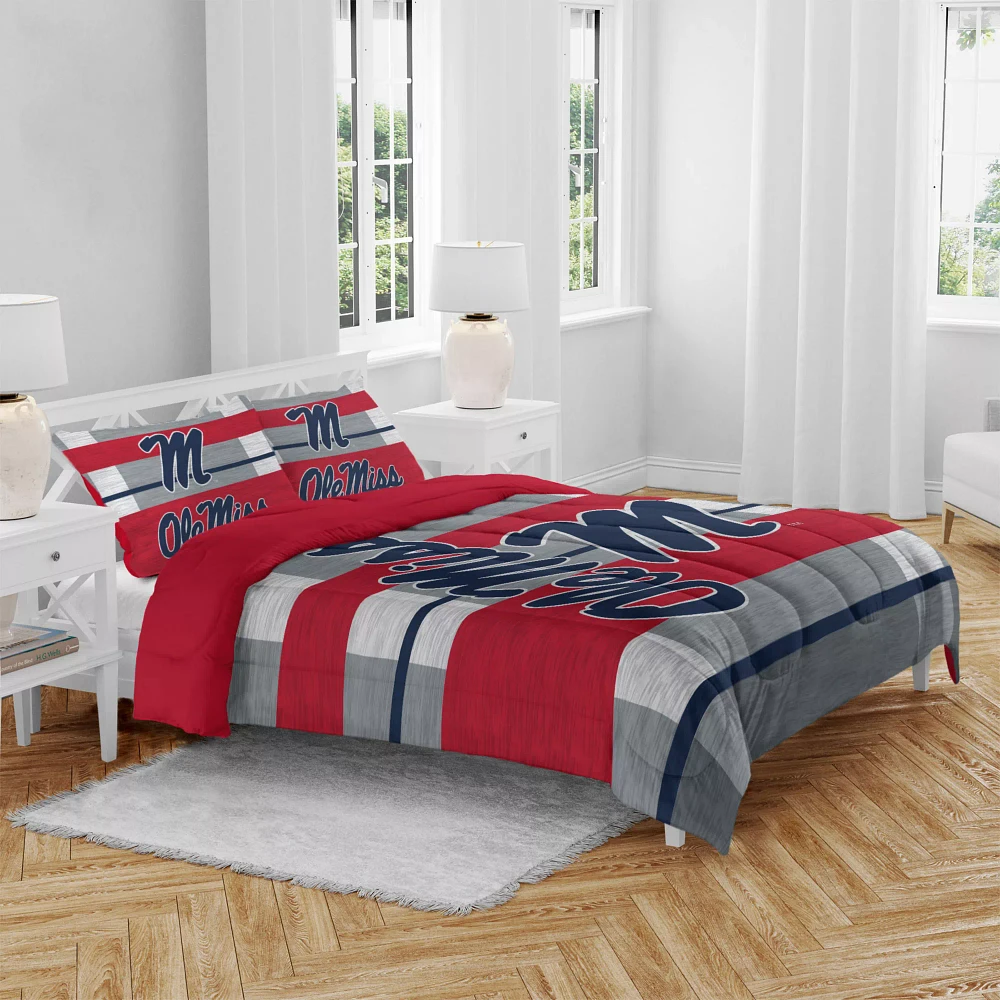 Pegasus Sports Ole Miss Rebels 3-Piece Queen Bedding Set