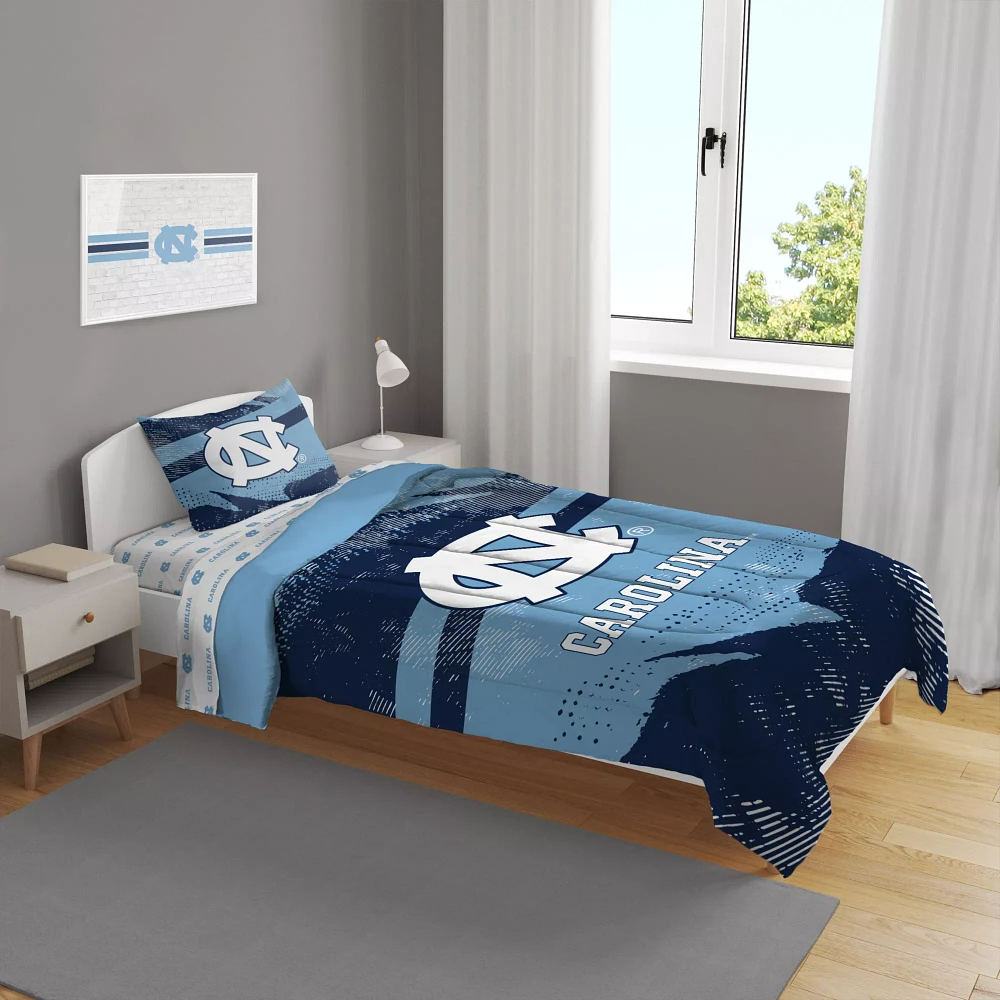 Pegasus Sports North Carolina Tar Heels 4-Piece Twin Bedding Set