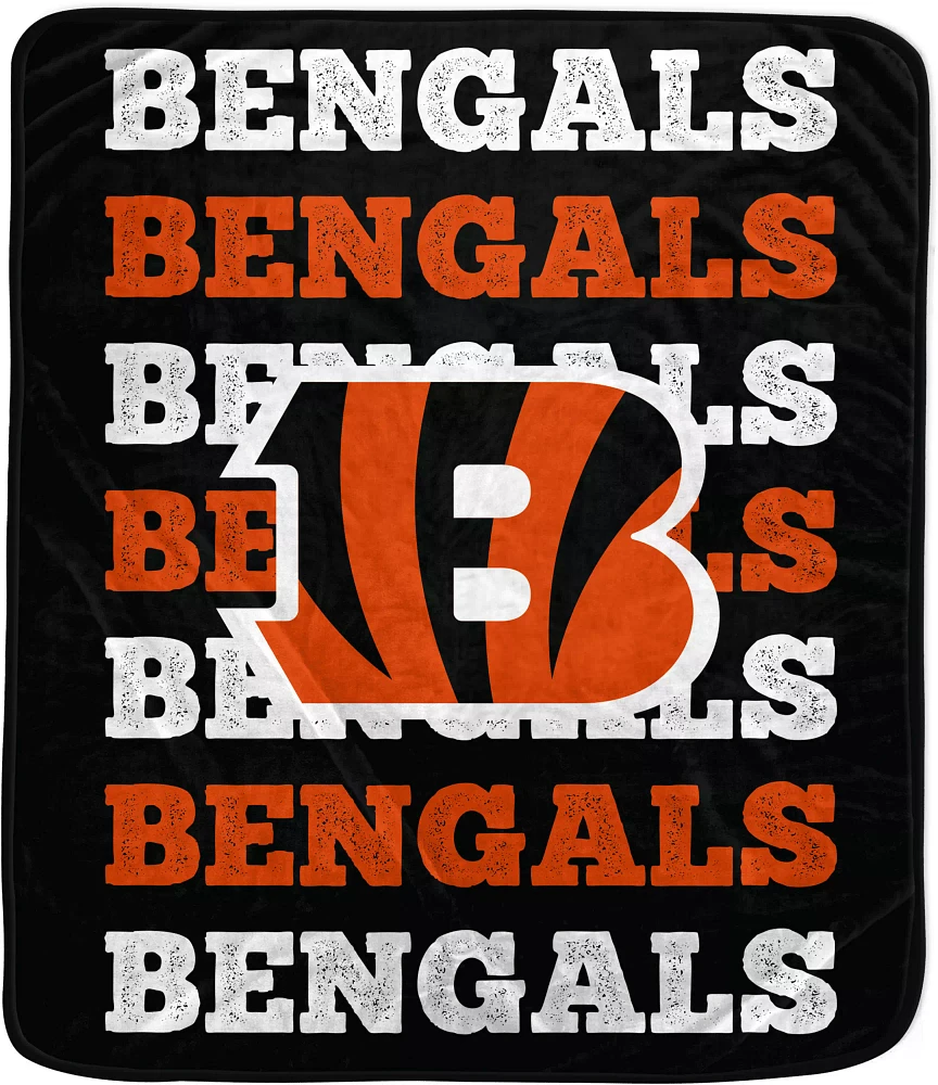 Pegasus Sports Cincinnati Bengals Wordmark Blanket