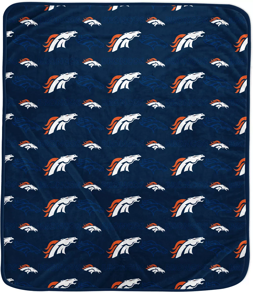 Pegasus Sports Denver Broncos Logo Blanket