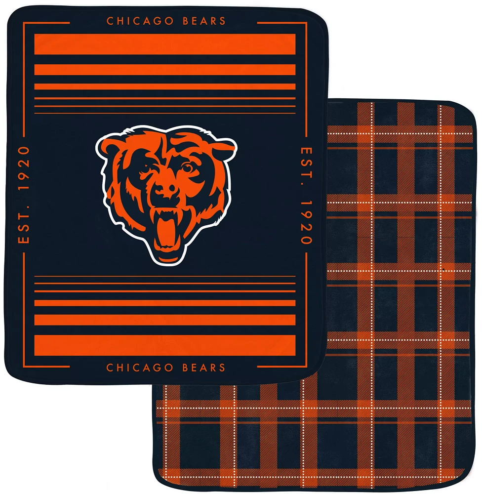 Pegasus Sports Chicago Bears Double Sided Blanket