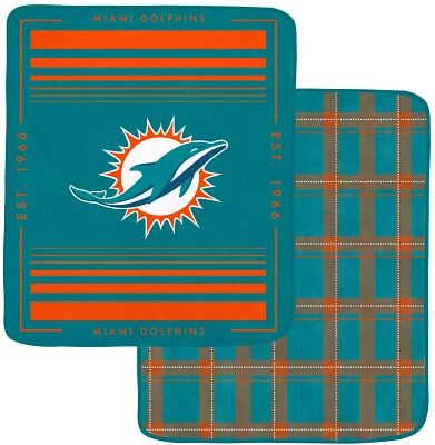 Pegasus Sports Miami Dolphins Double Sided Blanket