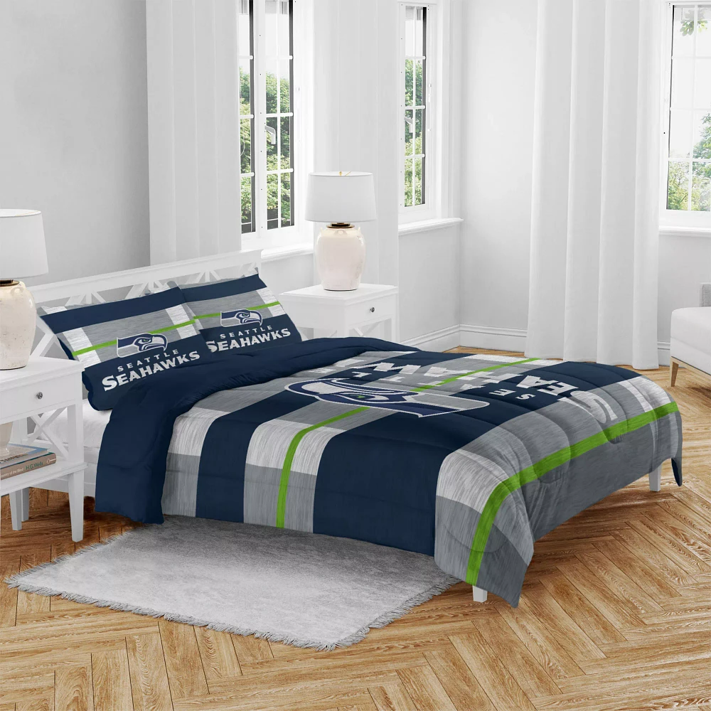 Pegasus Sports Seattle Seahawks 3-Piece Queen Bedding Set