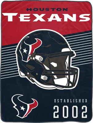 Pegasus Sports Houston Texans Helmet Stripes Blanket