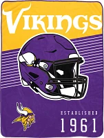 Pegasus Sports Minnesota Vikings Helmet Stripes Blanket