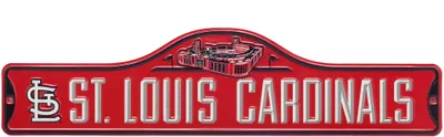 Open Road Brands St. Louis Cardinals Red Metal Street Sign