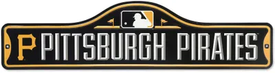 Open Road Brands Pittsburgh Pirates Yellow Metal Street Sign