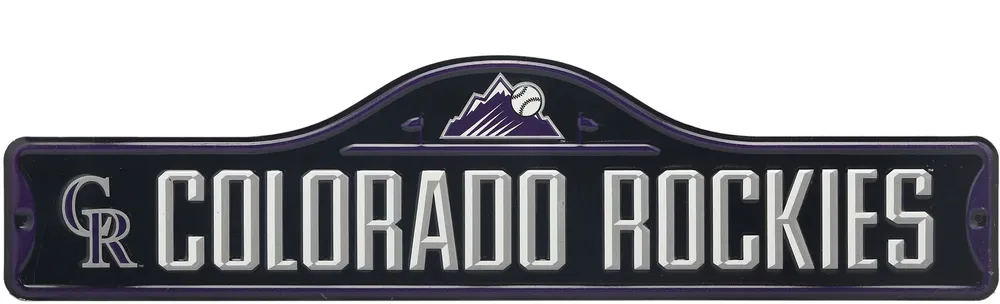 Dick's Sporting Goods Open Road Brands Colorado Rockies Purple Metal Street  Sign