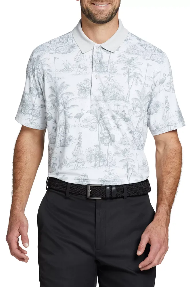 Walter Hagen Men's Performance 11 Tencel Tropical Golf Polo