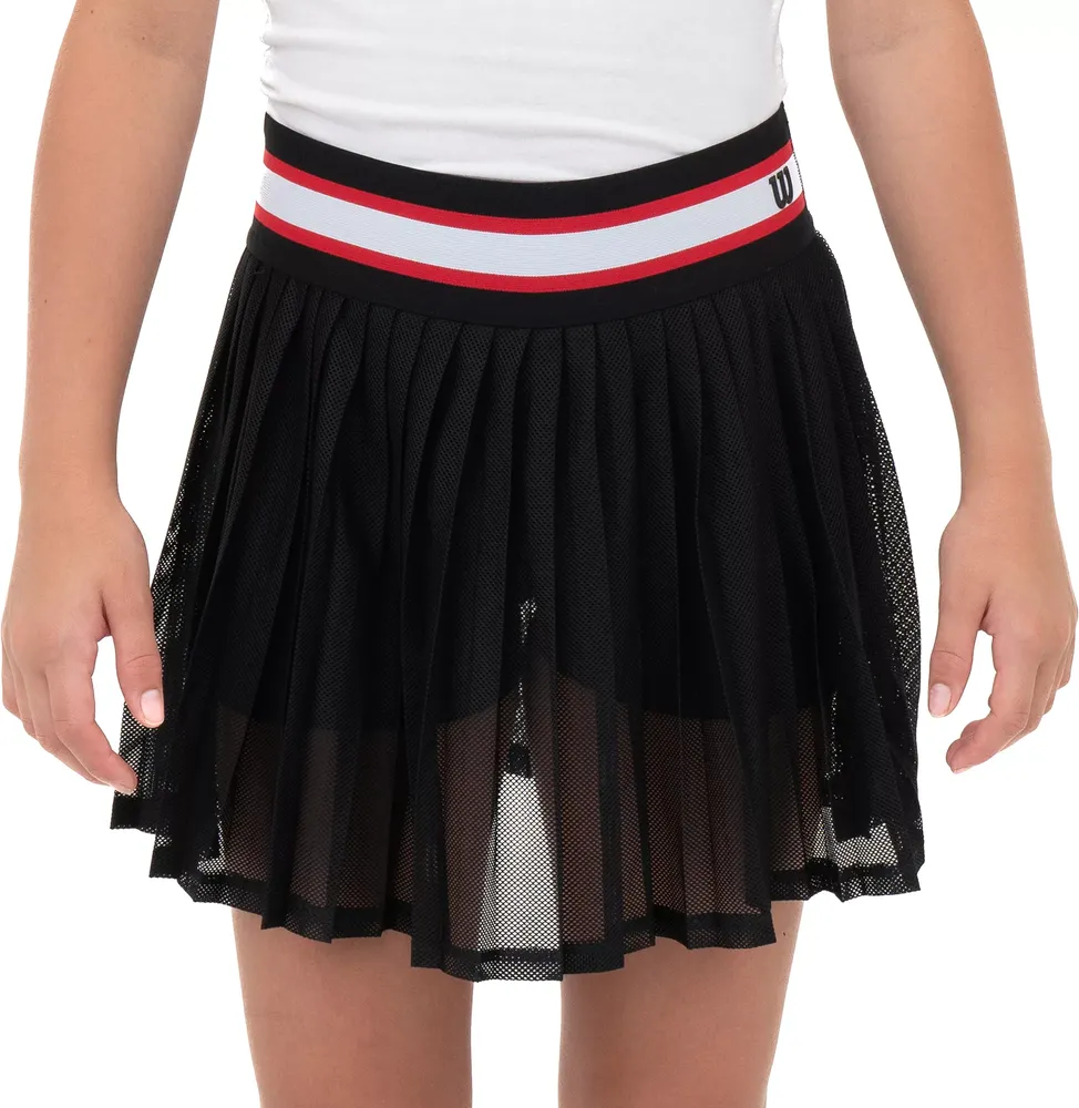 Wilson Girls' Mesh Pleated Skort