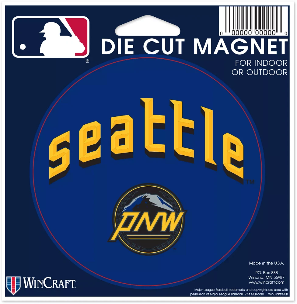 WinCraft Seattle Mariners 2023 City Connect Die-Cut Magnet