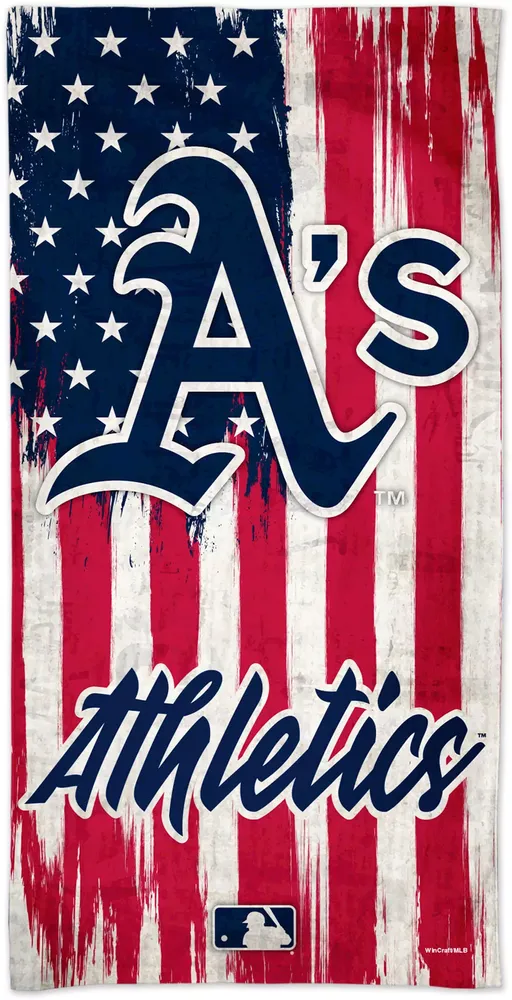 Wincraft MLB Oakland Athletics Patriotic Spectra Beach Towel