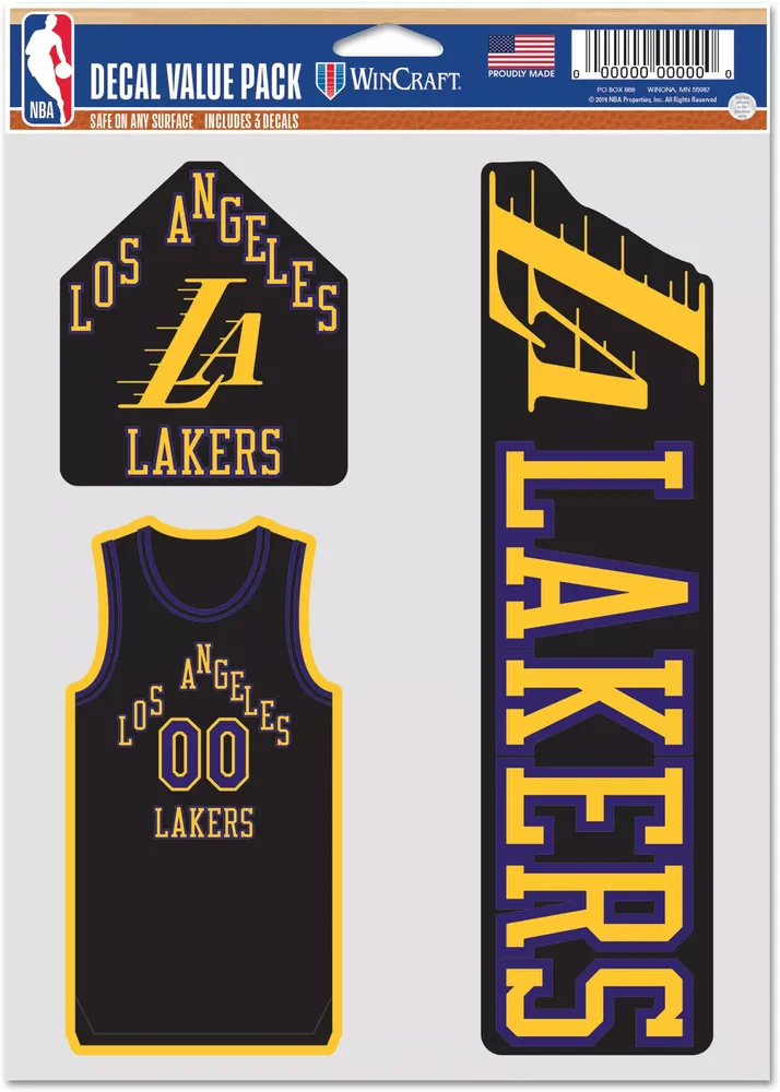 WinCraft 2023-24 City Edition Los Angeles Lakers 3pack Decal Stickers