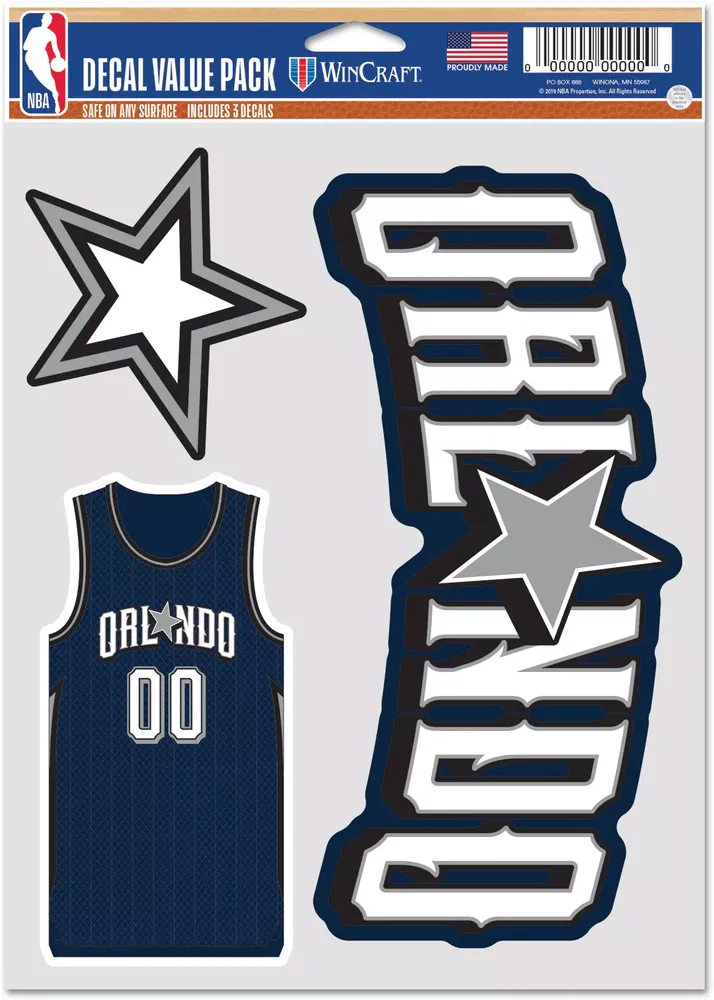 WinCraft 2023-24 City Edition Orlando Magic 3pack Decal Stickers