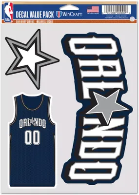 WinCraft 2023-24 City Edition Orlando Magic 3pack Decal Stickers