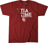 BreakingT Oklahoma Sooners Crimson Tiare Jennings Tia Time Softball T-Shirt