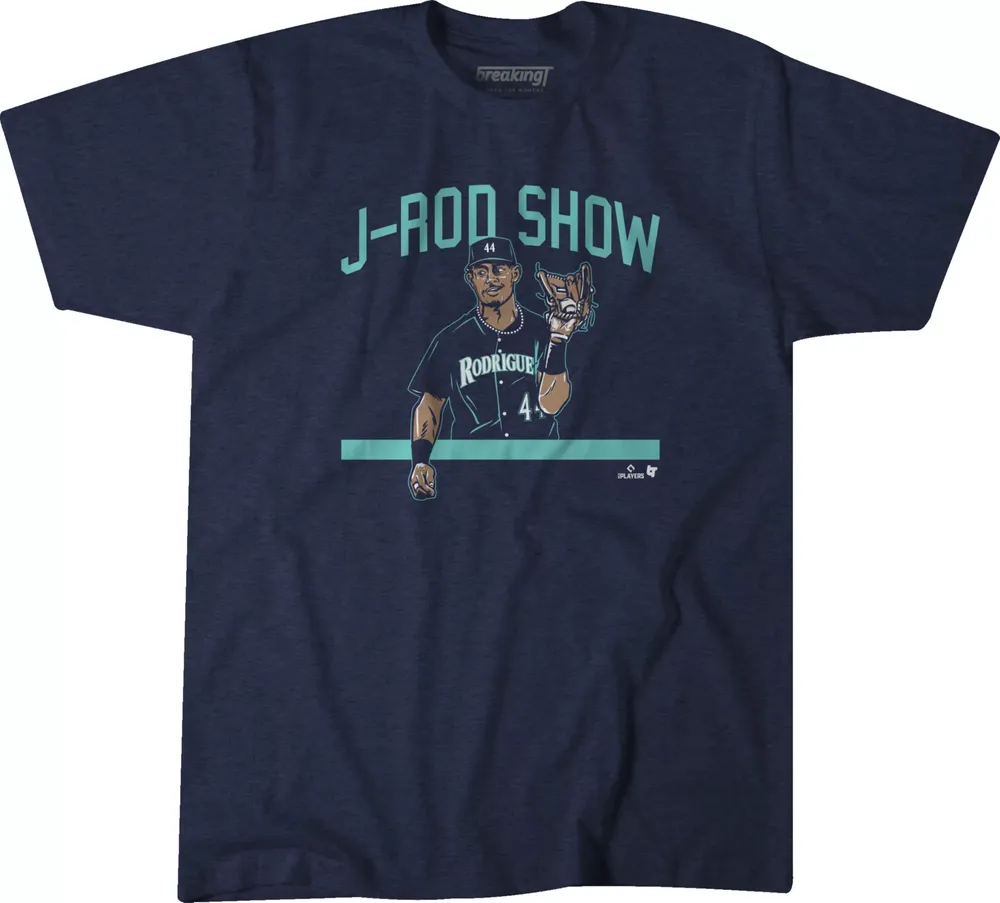 BreakingT Men's Seattle Mariners Julio Rodríguez Show Graphic T-Shirt