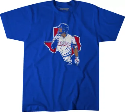 BreakingT Men's Texas Rangers Marcus Semien 'Don't Mess' Graphic T-Shirt