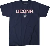 BreakingT UConn Huskies Navy Wordmark T-Shirt