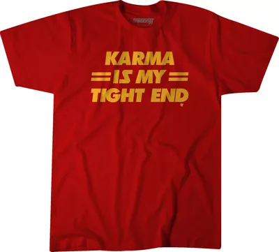 BreakingT Adult 'Karma Is My Tight End' T-Shirt